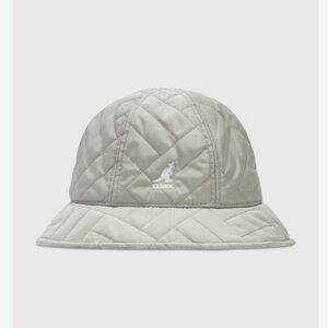 Kangol Quilted Bucket Hat in Light Beige / Cream Small NWT